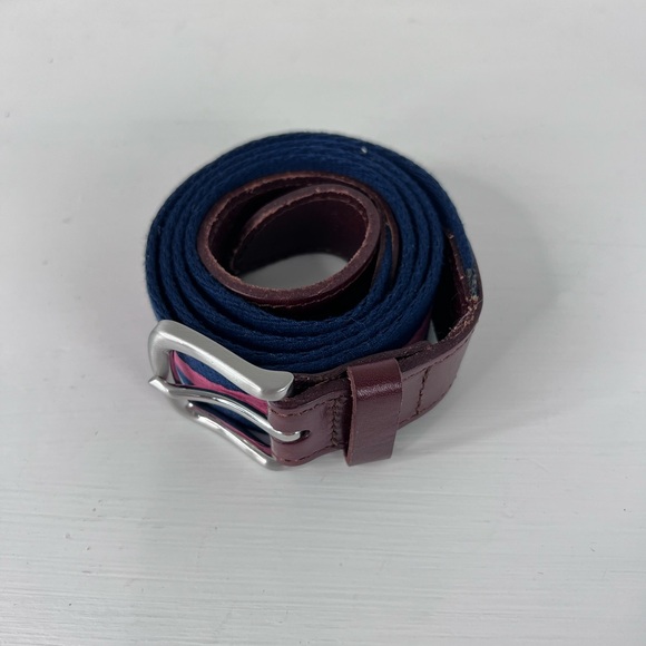 Vineyard Vines Belt pink and navy blue belt - Picture 3 of 13